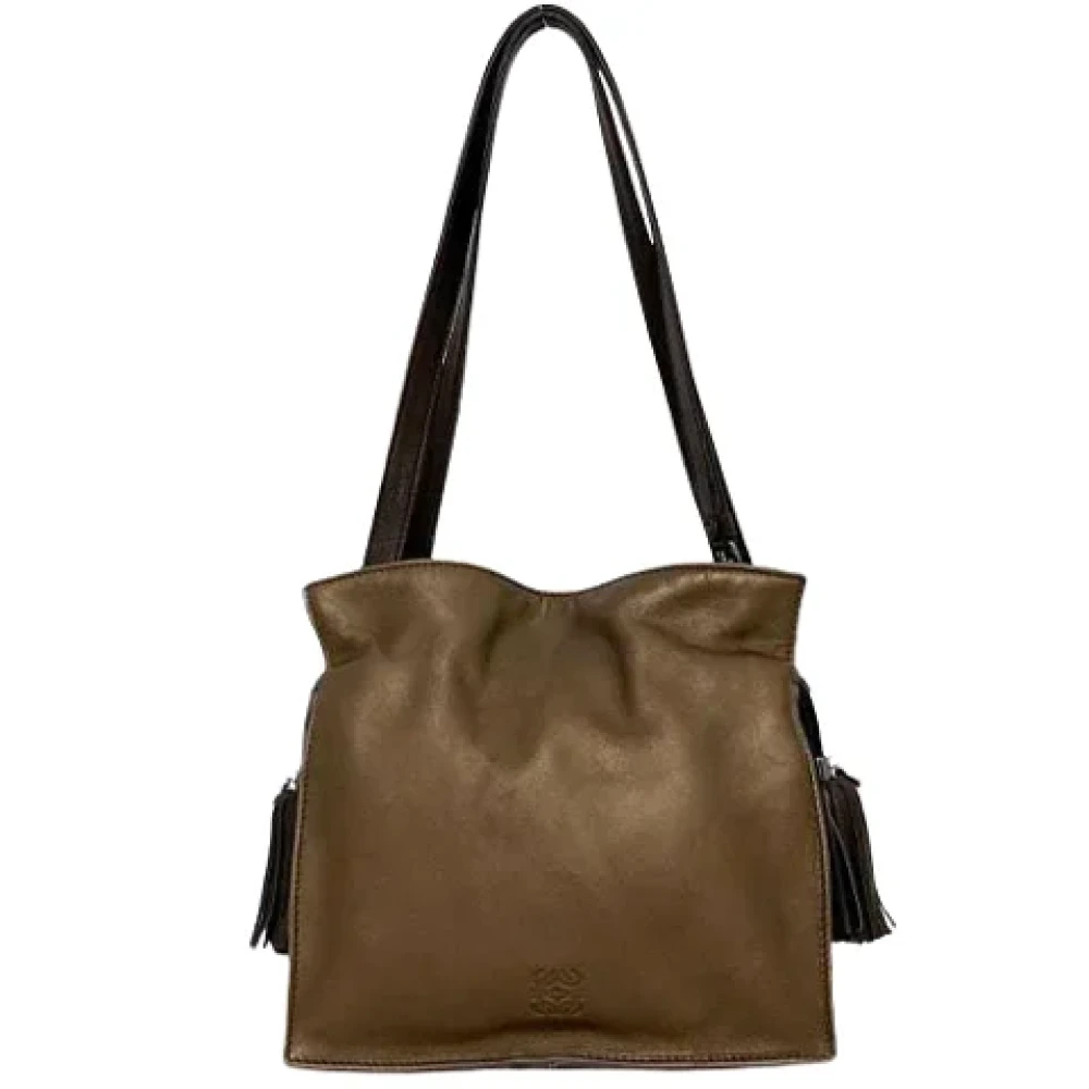 Loewe Pre-owned Leather shoulder-bags Brown Dames