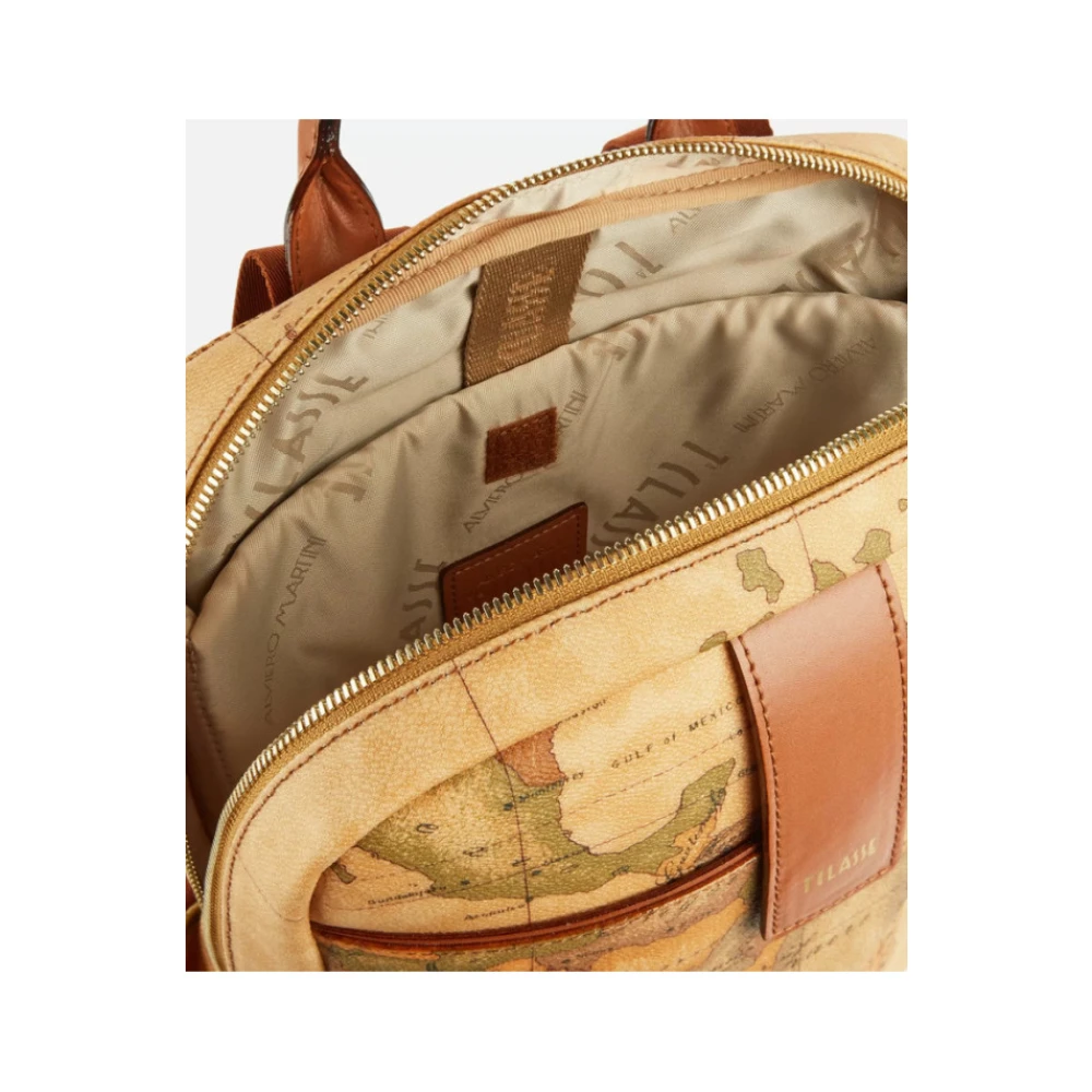 Alviero Martini 1a Classe Geo Classic Natuurlijke Computer Rugzak Beige Heren