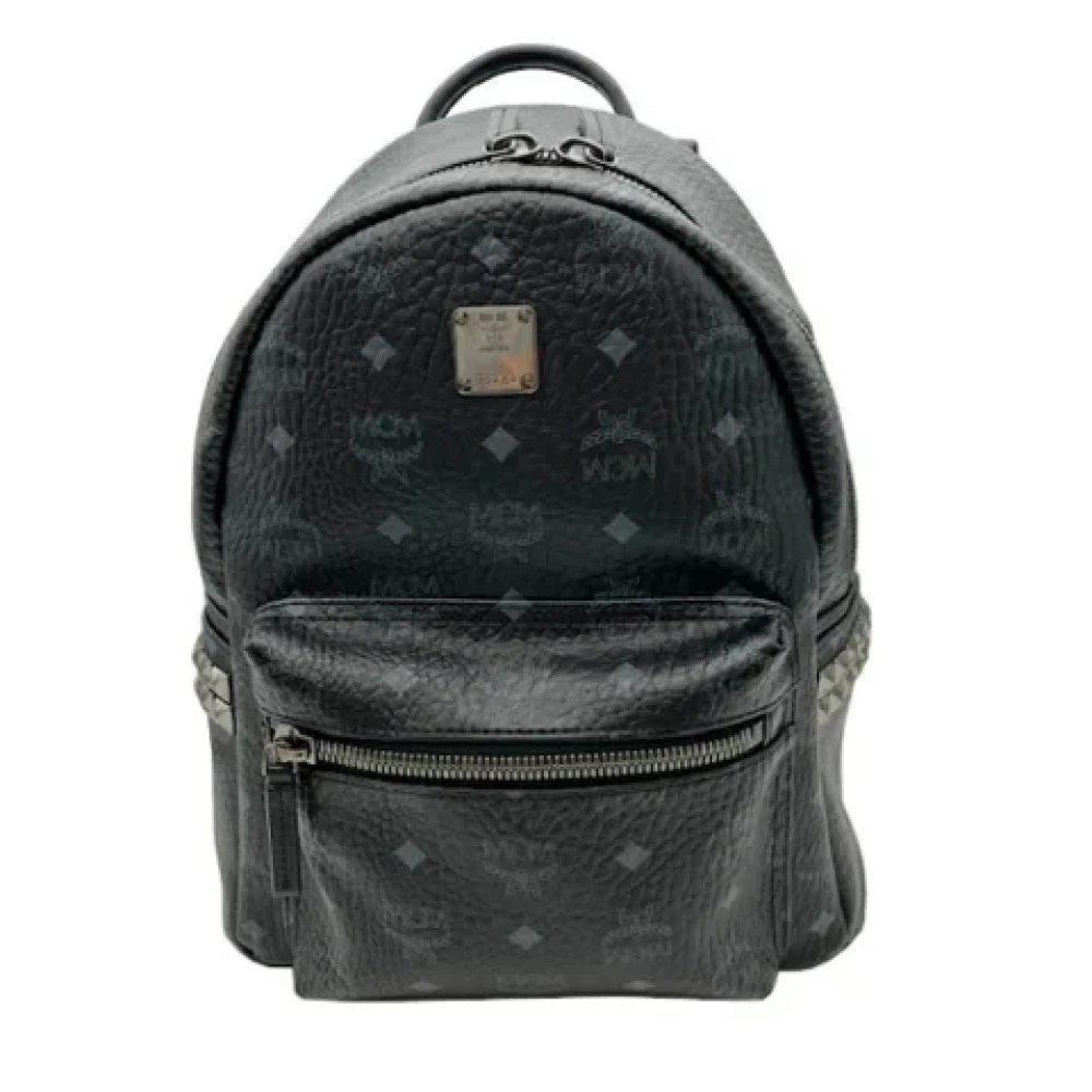 MCM Pre-owned Leather backpacks Black Dames