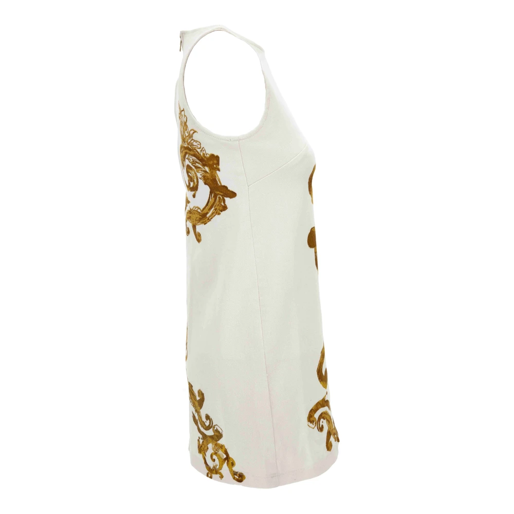 Versace Jeans Couture Stijlvolle Jurken White Dames