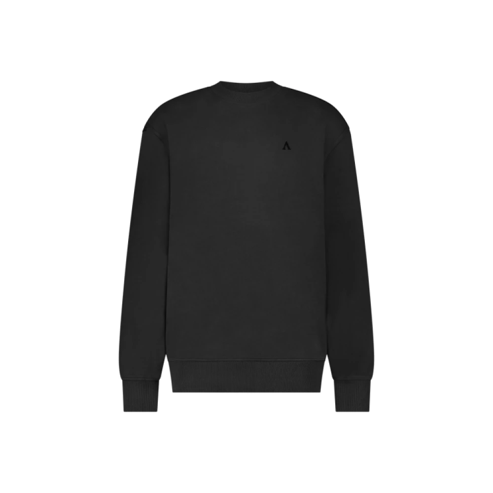 Aeden Zwarte Sweater met Valo Design Black Heren