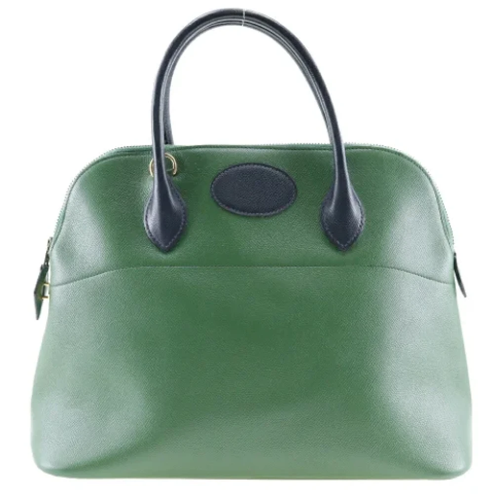 Hermès Vintage Pre-owned Fabric handbags Green Dames
