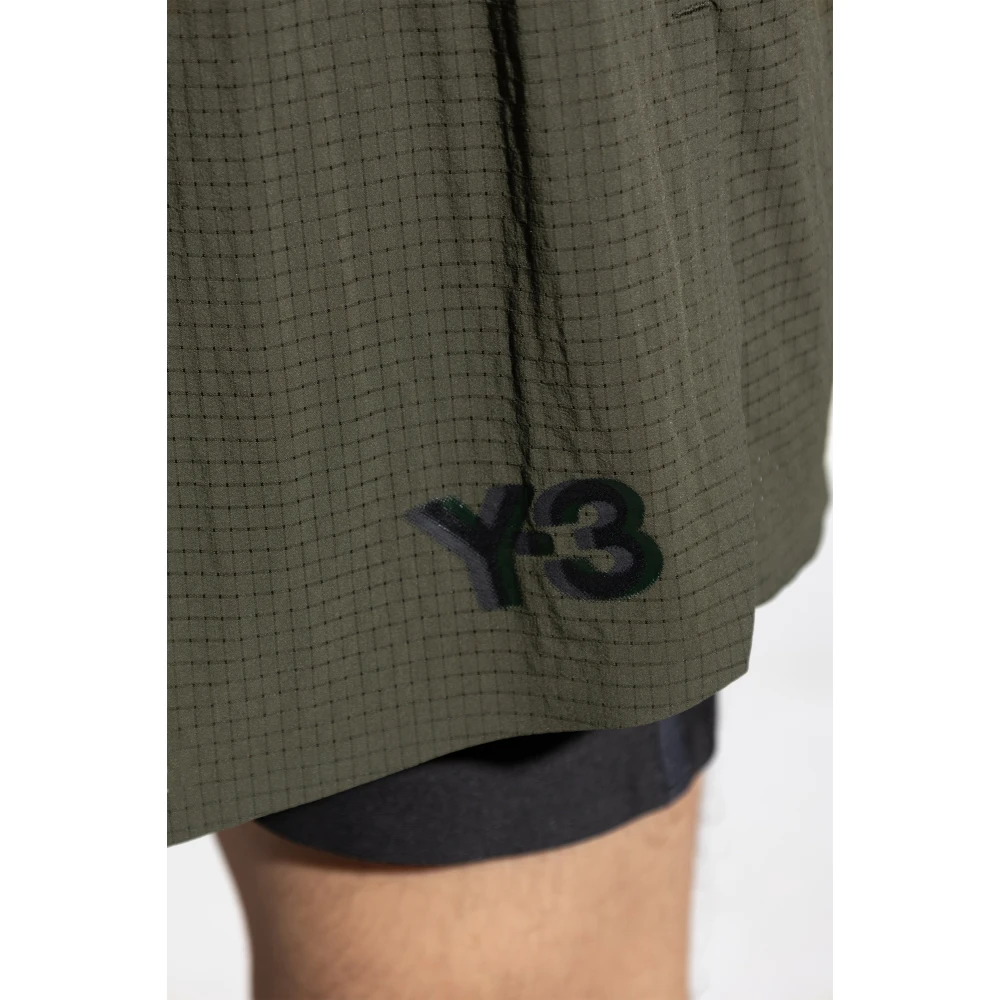 Y-3 Logo Shorts Green Heren