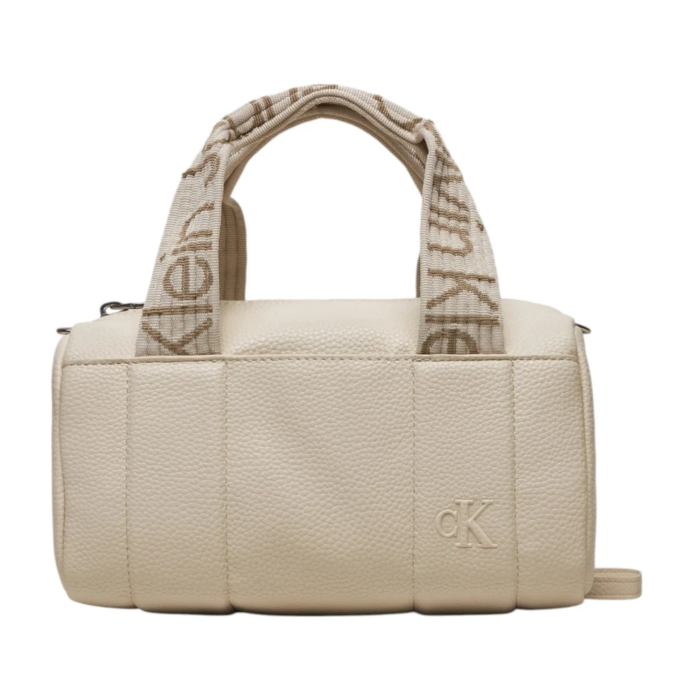 Calvin Klein Jeans Beige Rits Tas met Zakken Beige Dames