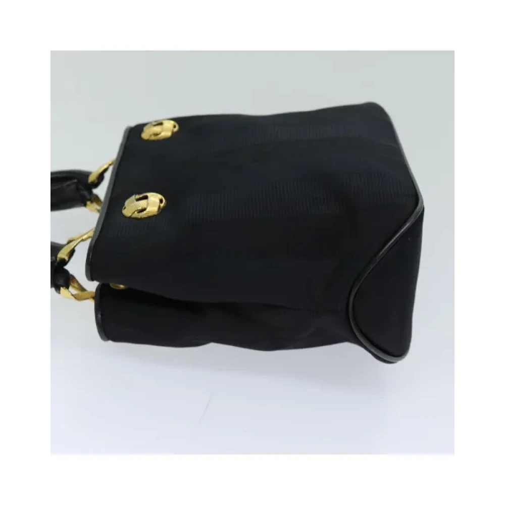 Salvatore Ferragamo Pre-owned Cotton handbags Black Dames