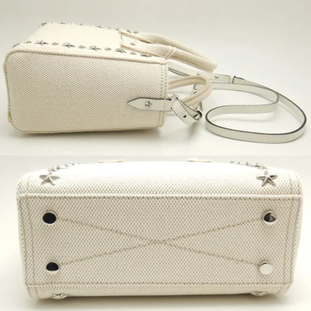 Jimmy Choo Pre-owned Fabric handbags Beige Dames