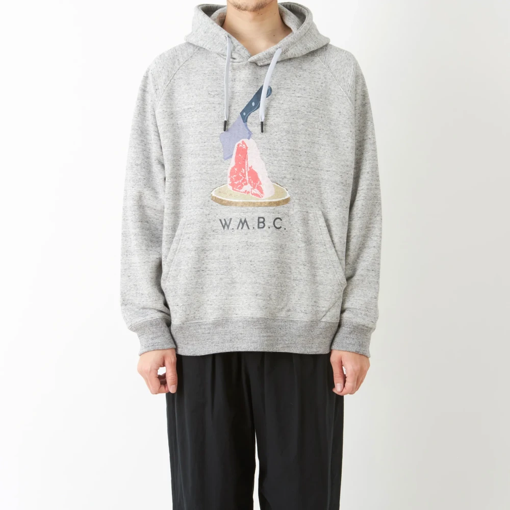 White Mountaineering Sweatshirts Hoodies Gray Heren