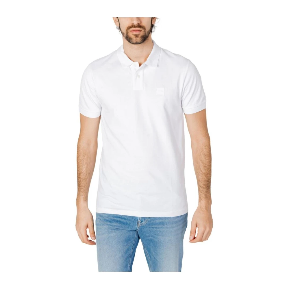 Hugo Boss Bomull Polo Skjorta Kollektion Vår/Sommar White, Herr