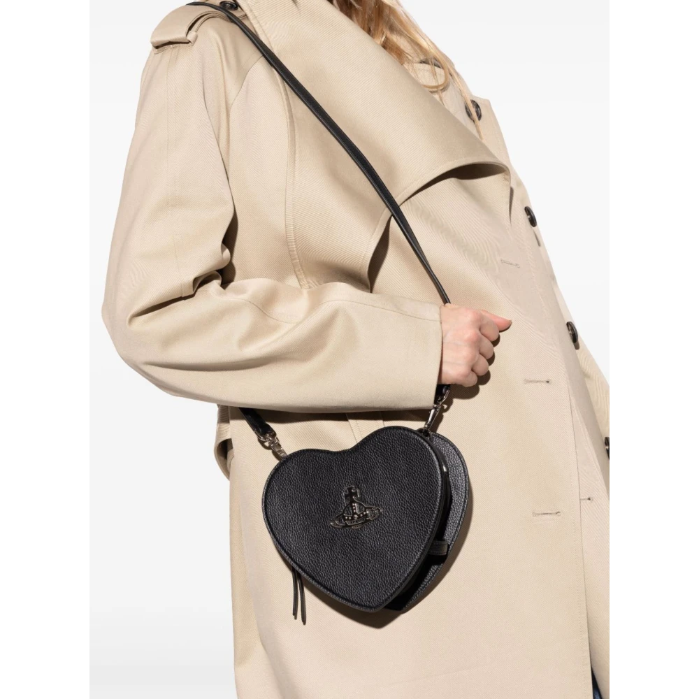 Vivienne Westwood Hart Crossbody Tas in Zwart Black Dames