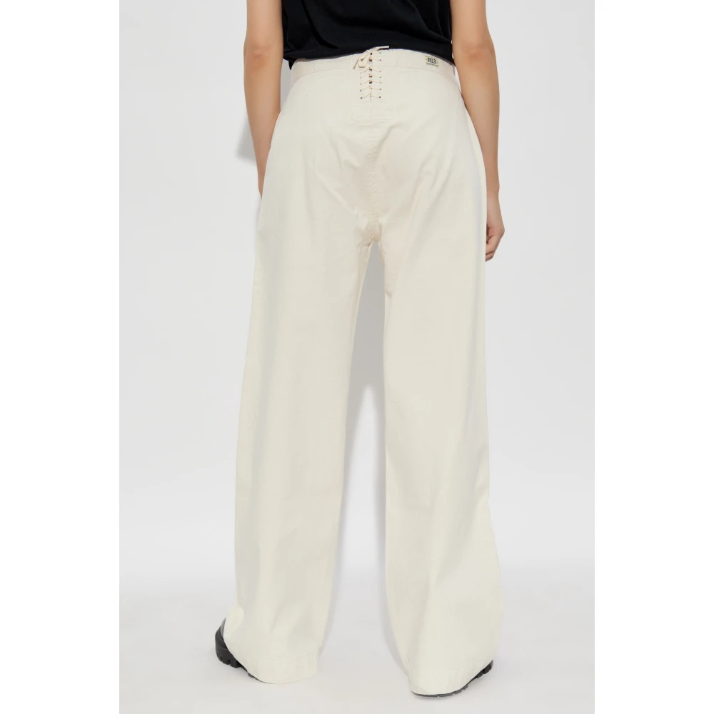 R13 Wide-leg broek Beige Dames