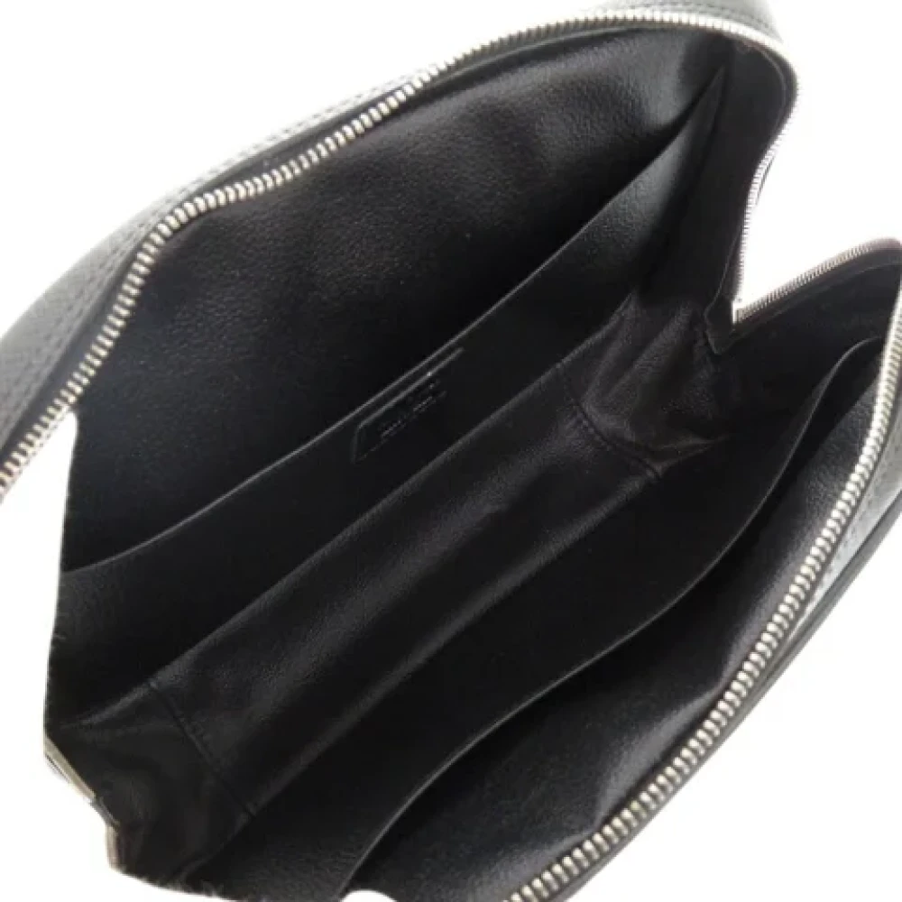 Louis Vuitton Vintage Pre-owned Leather clutches Black Dames