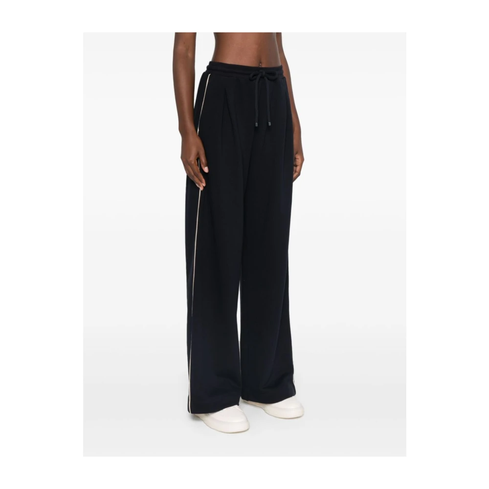 Max Mara Wijde broek Curve 004 Black Dames