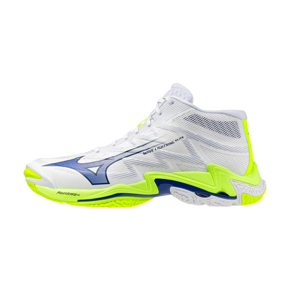 Mizuno White Trainers, Male, 9 Uk, Wave Lightning Elite Mid