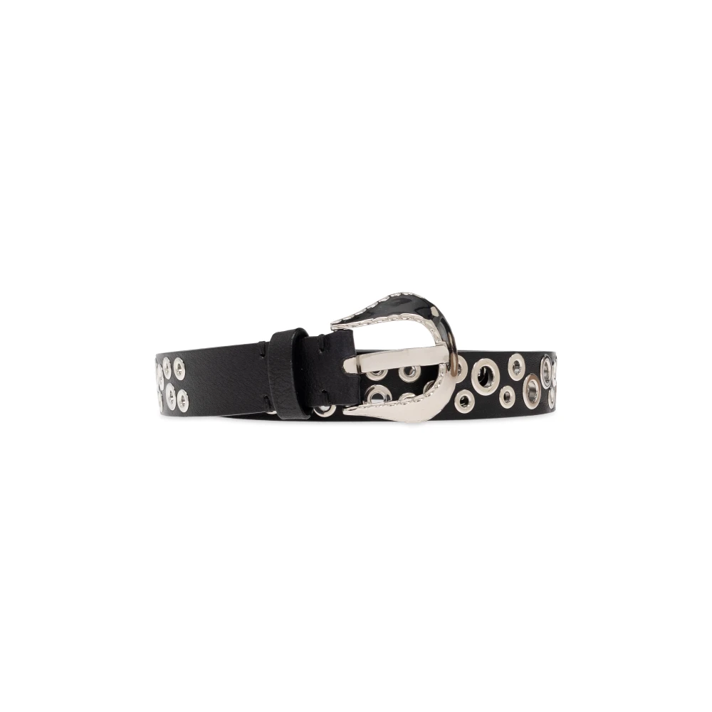 Golden Goose Leren riem Black Dames