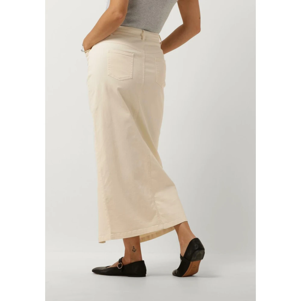 Ydence Witte Midi Rok Tristie Beige Dames