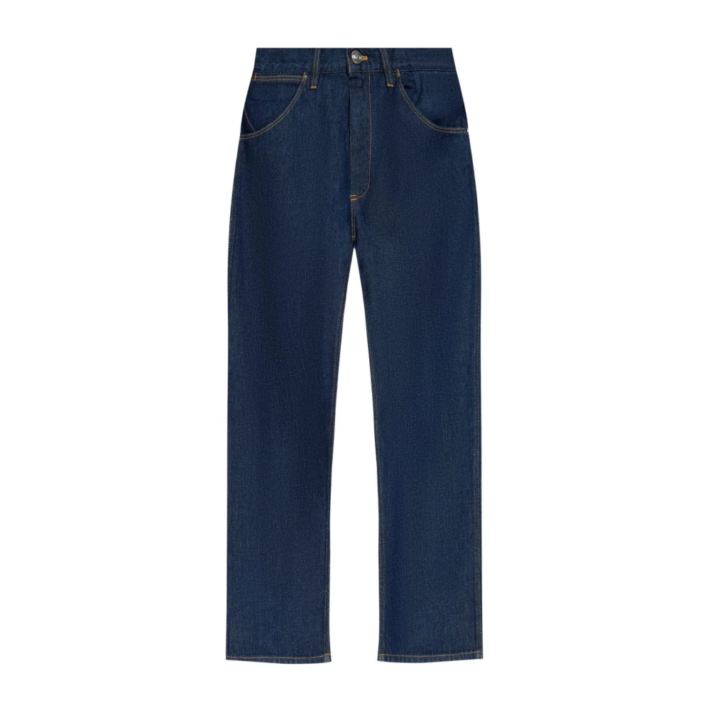 Vivienne Westwood Blauwe Denim Jeans Logo Print Blue Heren