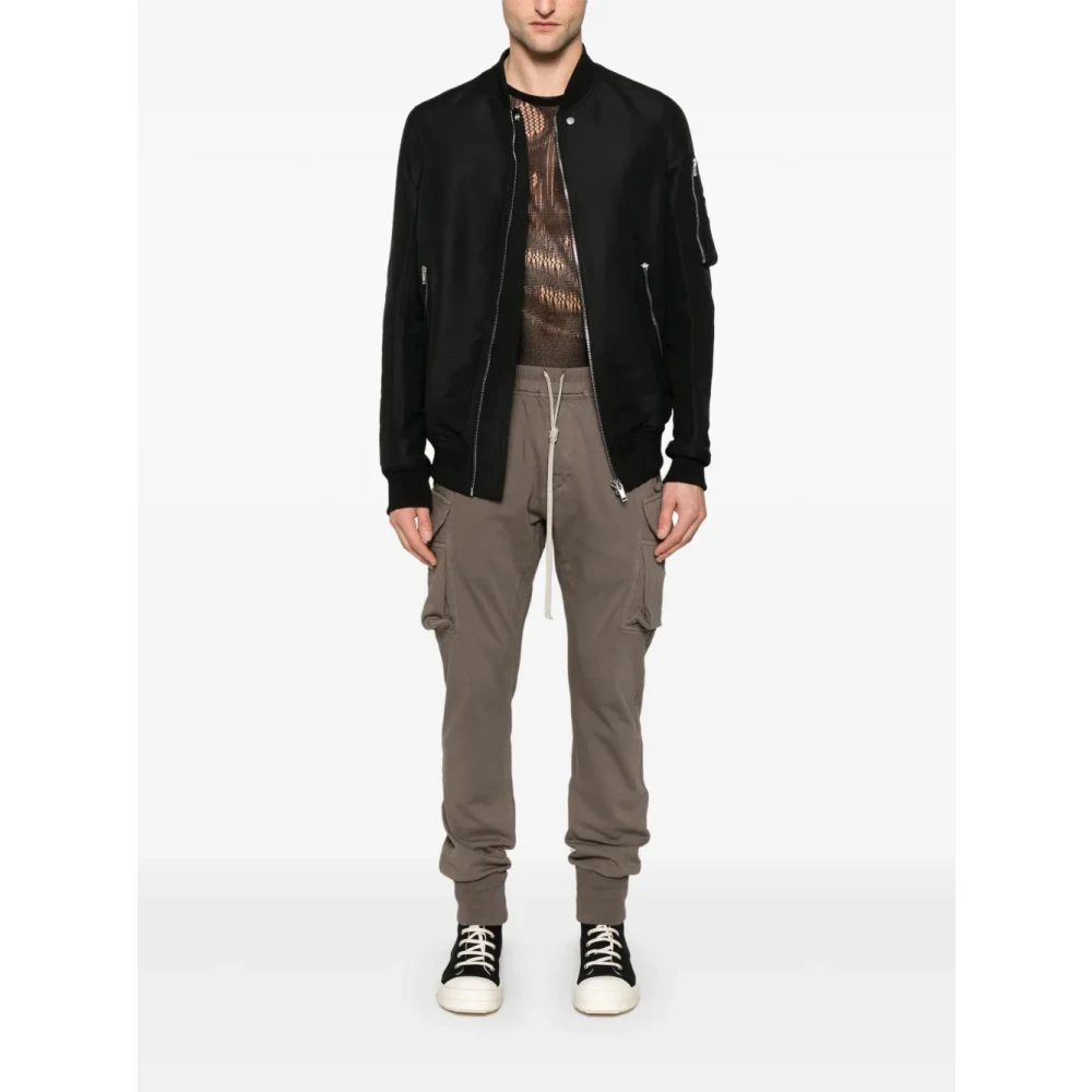 Rick Owens Cargo Broek met Elastische Tailleband met Trekkoord Gray Heren