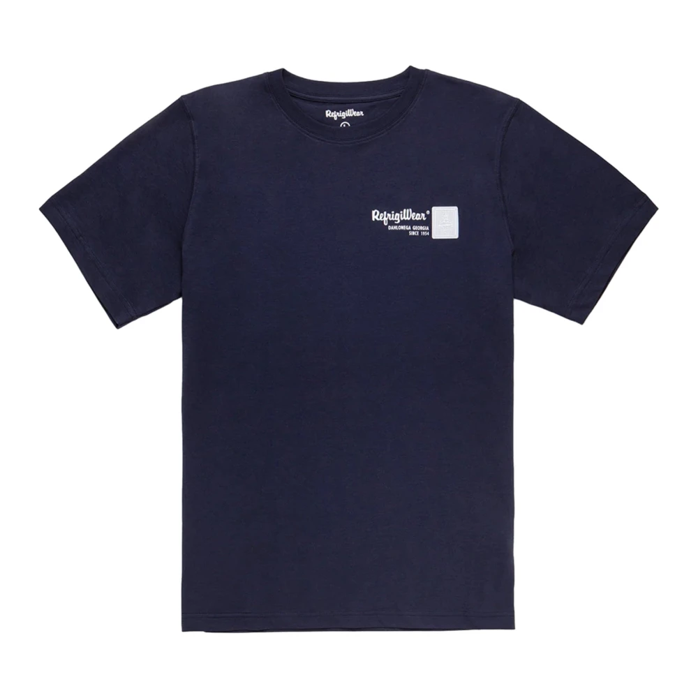 RefrigiWear Katoenen T-shirt Blue Heren