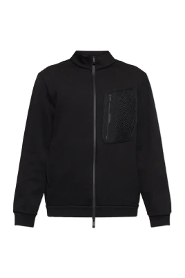Logo Bomulls Sweatshirt med Dragkedja