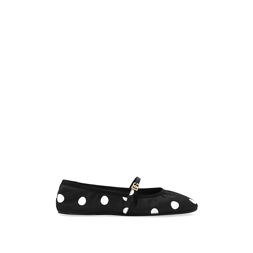 Dolce & Gabbana Women's Black Elegant Ballet Flats For