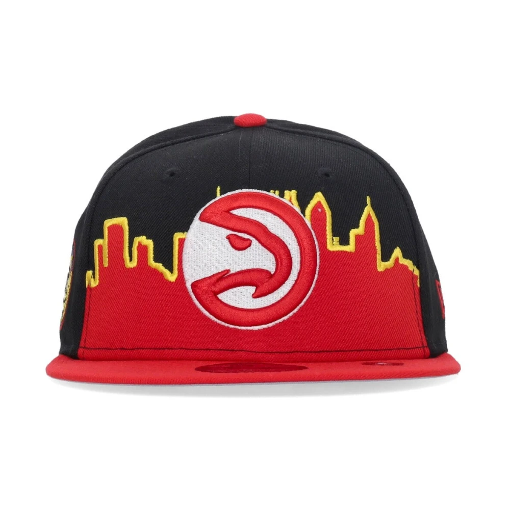 new era Atlanta Hawks NBA Pet Zwart Multicolor Unisex