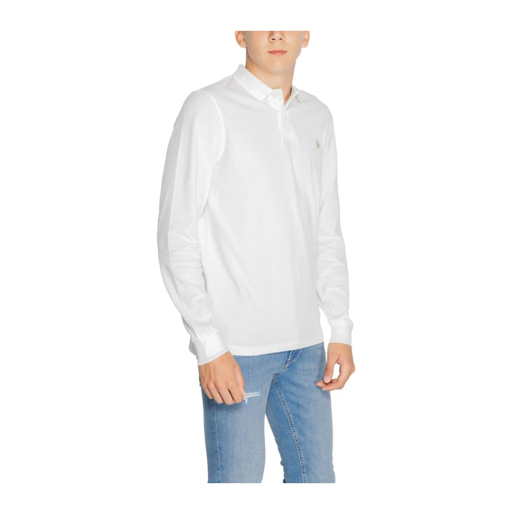 U.s. Polo Assn. Witte Katoenen Crew Neck T-Shirt White Heren
