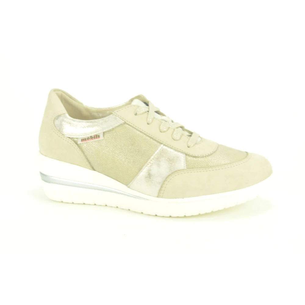 Mephisto Stretch Sneakers Dames Schoenen Beige