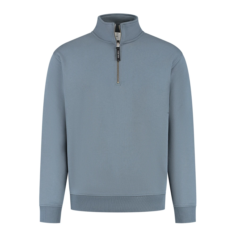 Pure Path Half-Zip Wordmark Sweater Blue, Herr