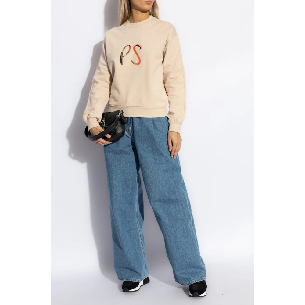 PS By Paul Smith Sweatshirt met logo Beige Dames