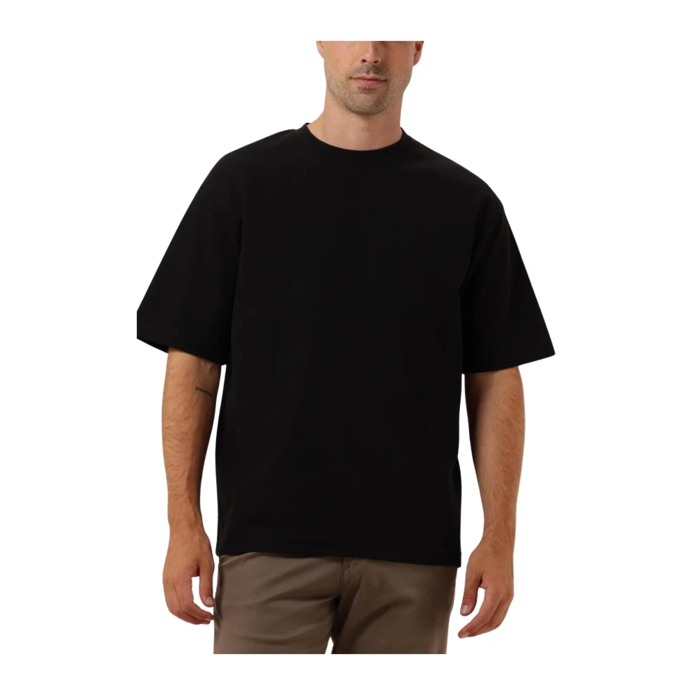 Selected Homme Heren Polo & T-shirts Losse Pasvorm Tee Black Heren