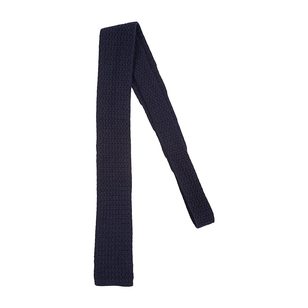 Eleventy Men's Blue Ties, One Size, Luxury Cashmere Tie