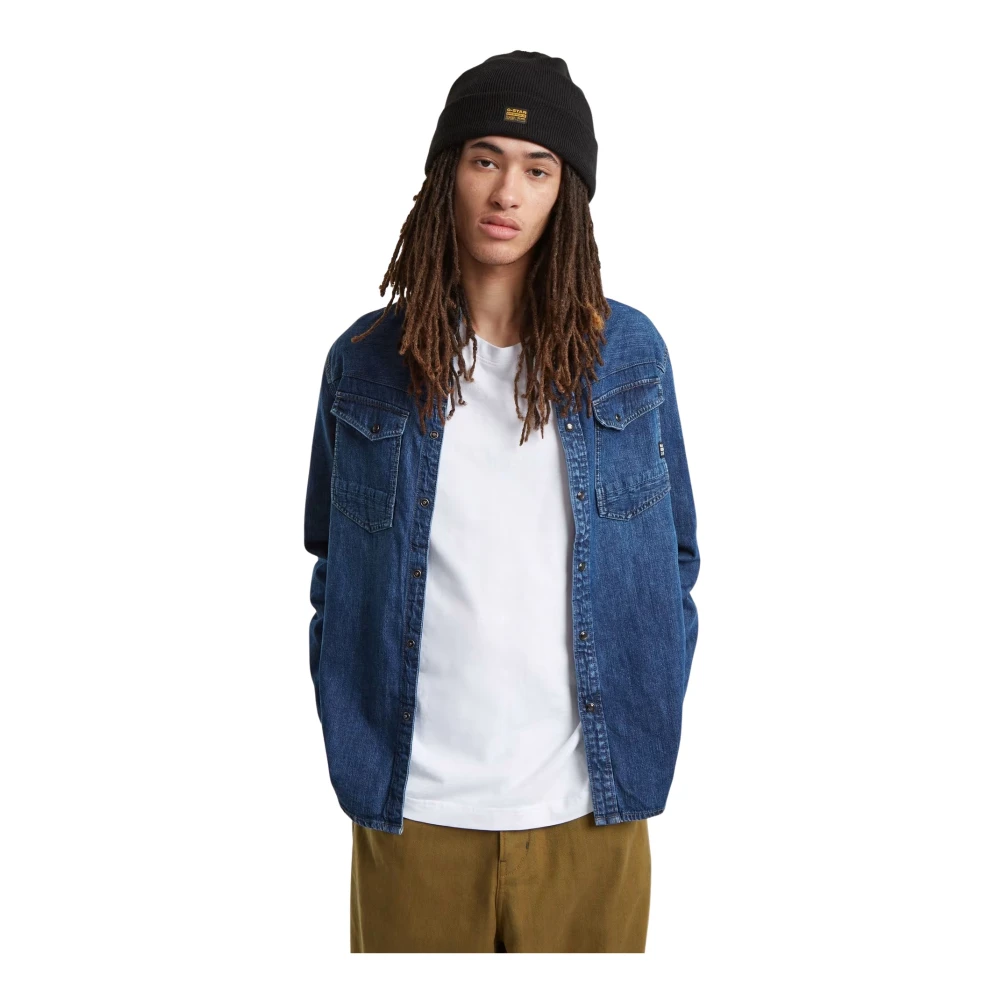 G-Star Sportief Shirt Blue Heren
