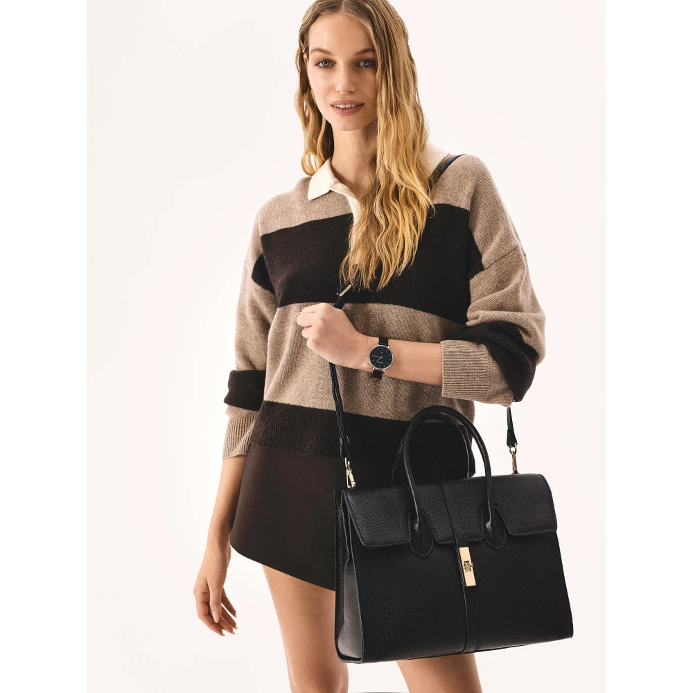 Kazar Elegante zwarte modieuze handtas Black Dames