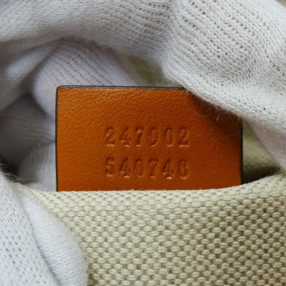 Gucci Vintage Pre-owned Canvas gucci-bags Beige Dames