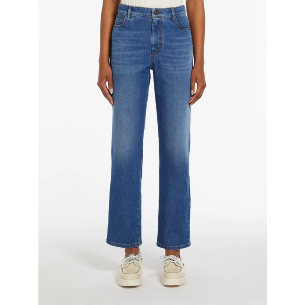 Max Mara Straight Jeans Blue Dames