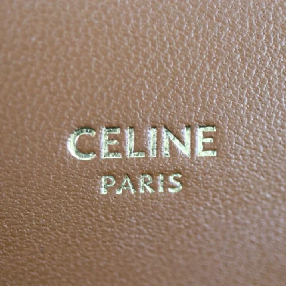 Celine Vintage Pre-owned Plastic shoulder-bags Brown Dames