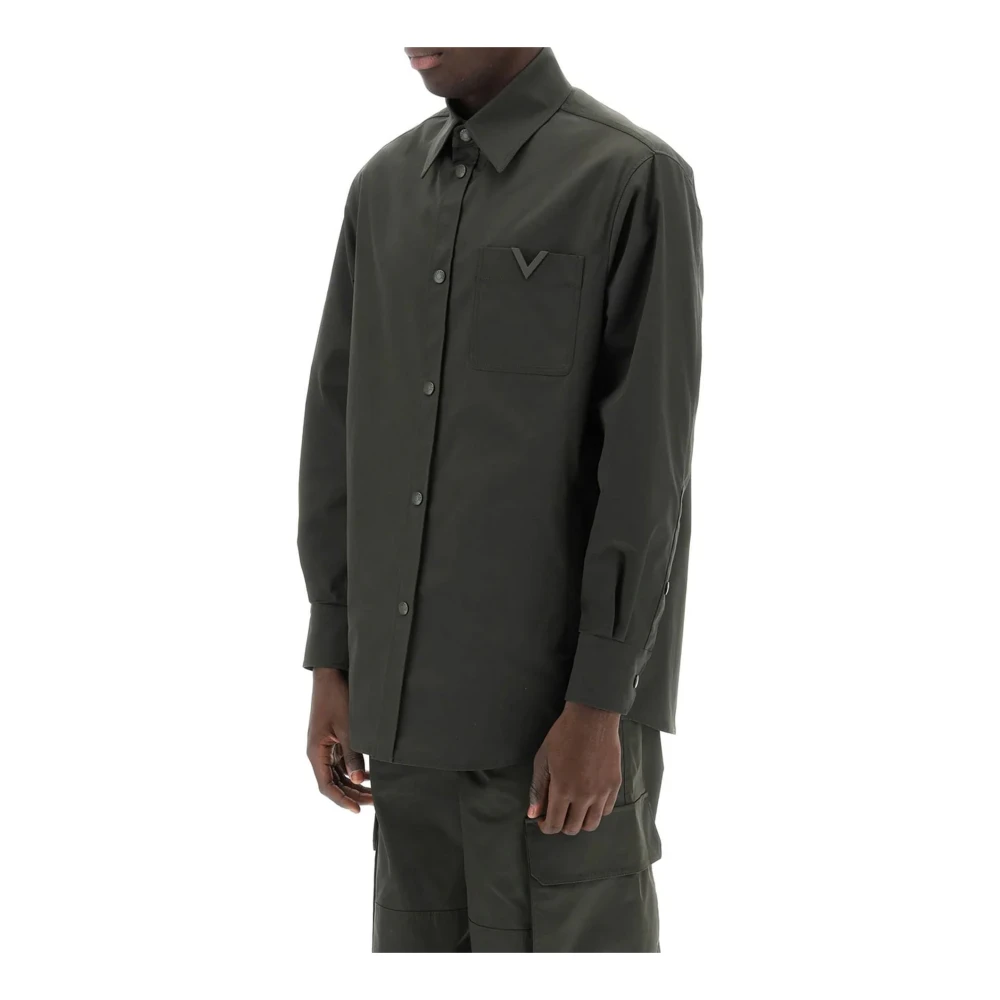 Valentino Groene Overhemd Stijlvol Klassiek Comfortabel Green Heren