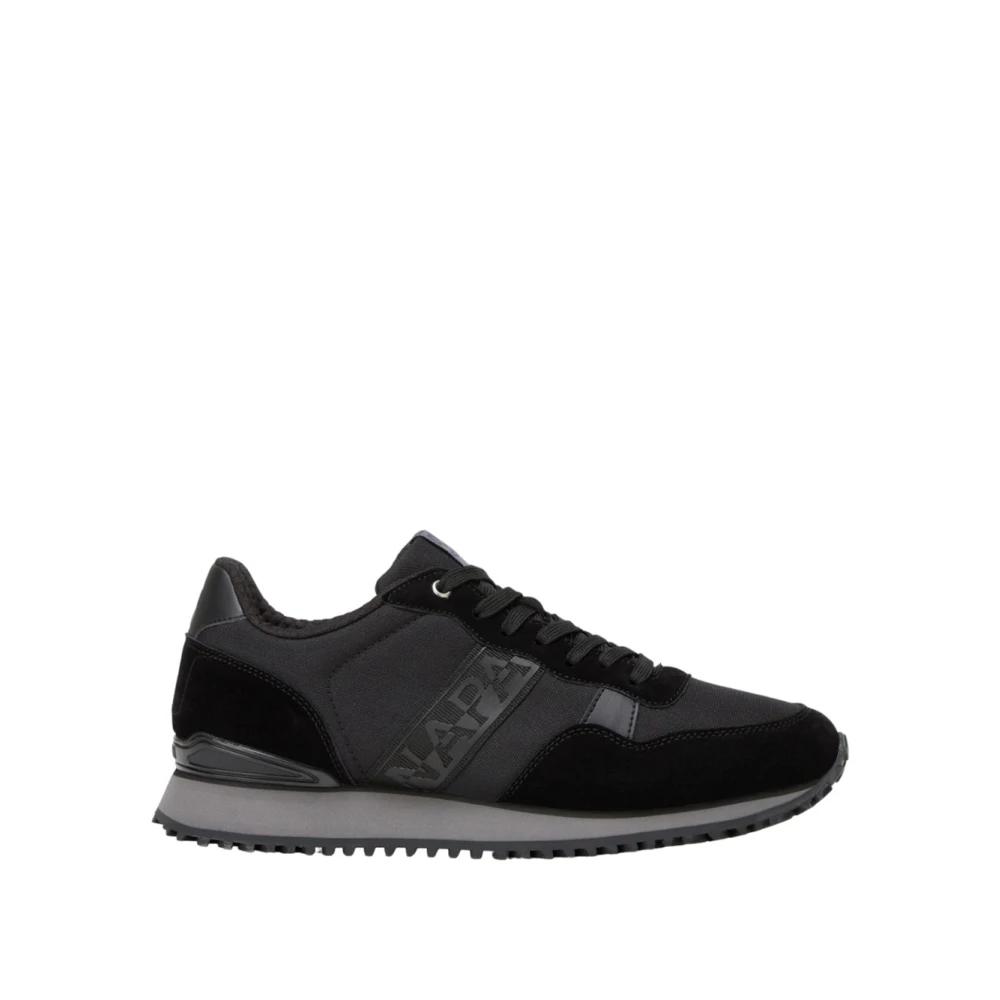 Napapijri Casual hardloopschoenen met contrastdetails Heren Schoenen Zwart