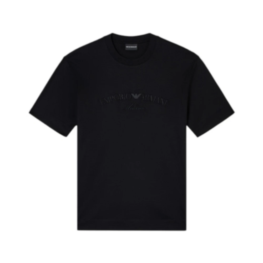 Emporio Armani Herren Schwarz Oberteile, K, Sgröße:
