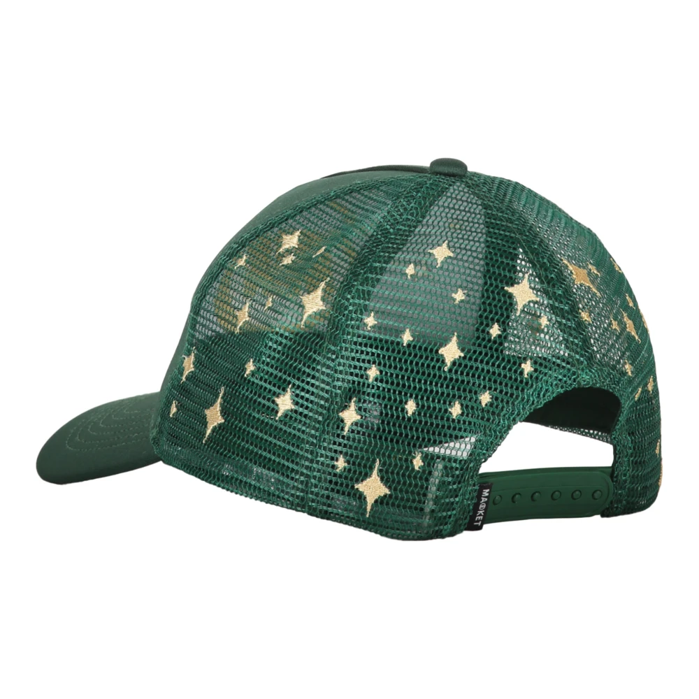 Market Geborduurde Baseballpet met Netrug Green Heren