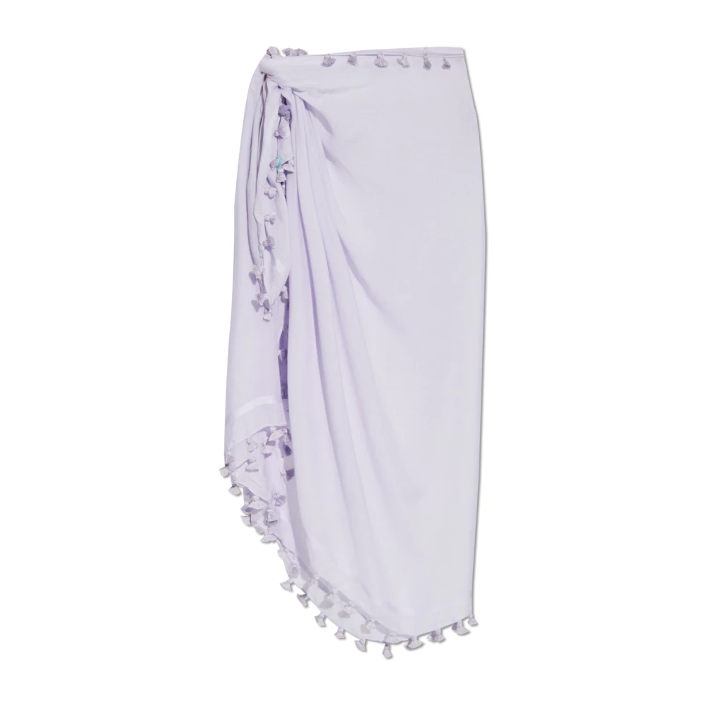 Melissa Odabash Pareo met franjes Purple Dames