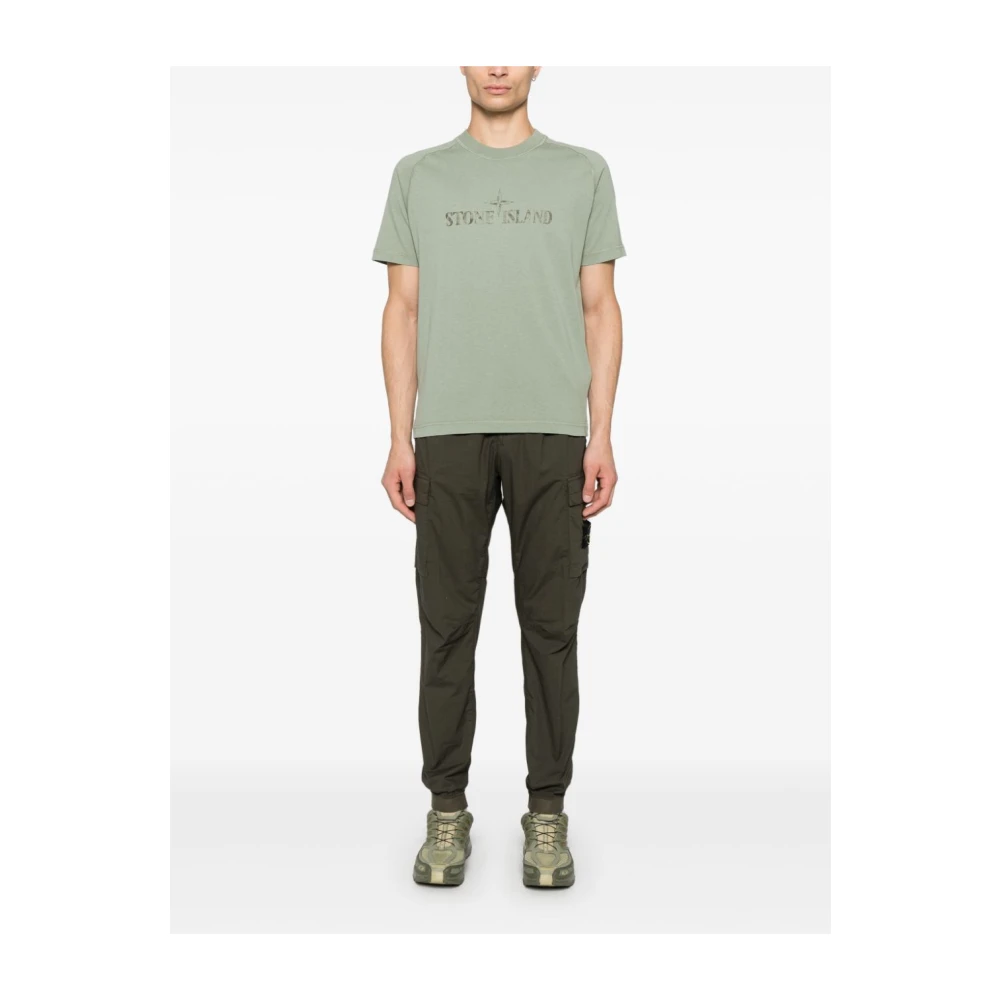 Stone Island Groen T-shirt voor Mannen Stijlvol Green Heren