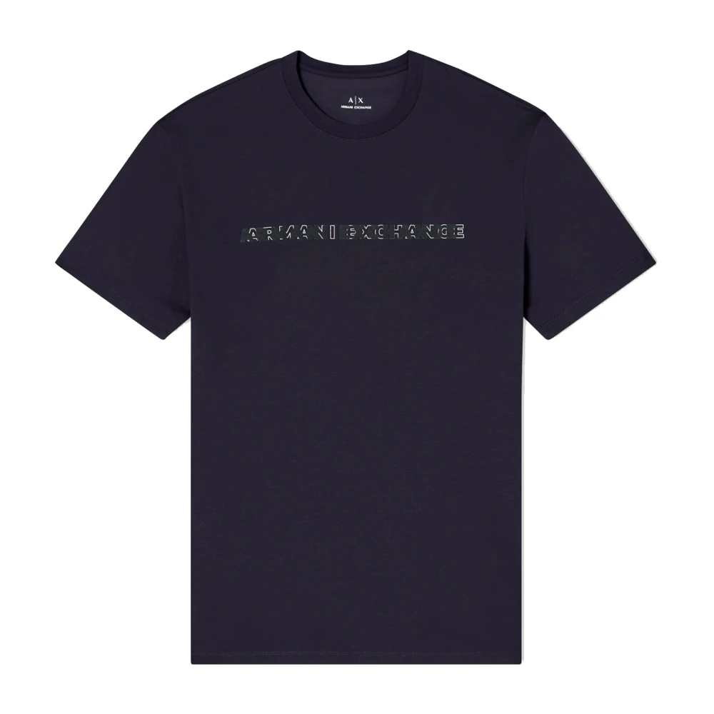 Armani Exchange Mannelijk Blauw Regular Fit T-Shirt