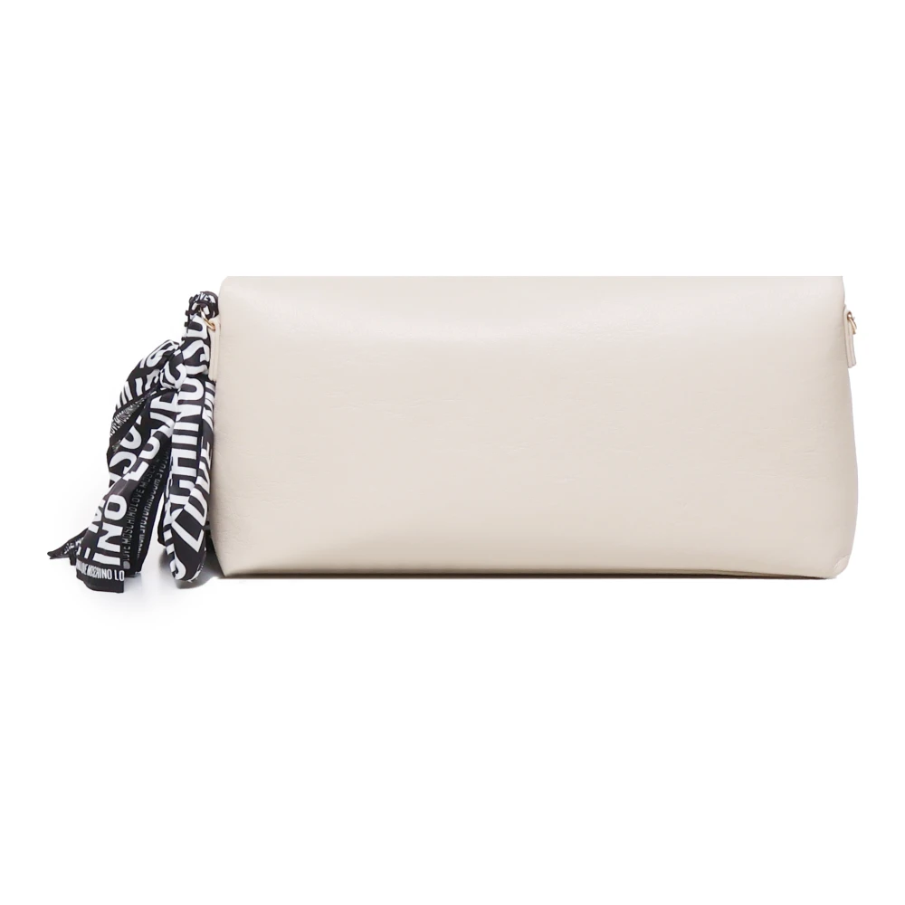 Love Moschino Ivoor Schoudertas met Decoratieve Sjaal White Dames
