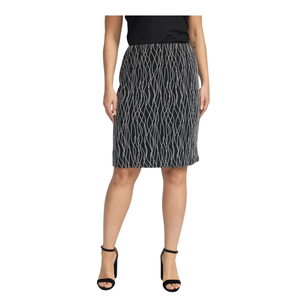 2-Biz Minirok met ruches Black Dames