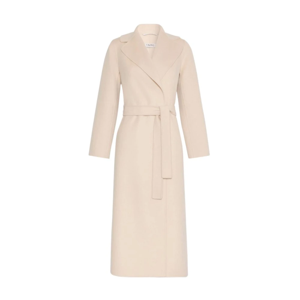 Max Mara Cappotto A Polpetta Con Cintura - Female - Belted Coats - Beige - S - Coats