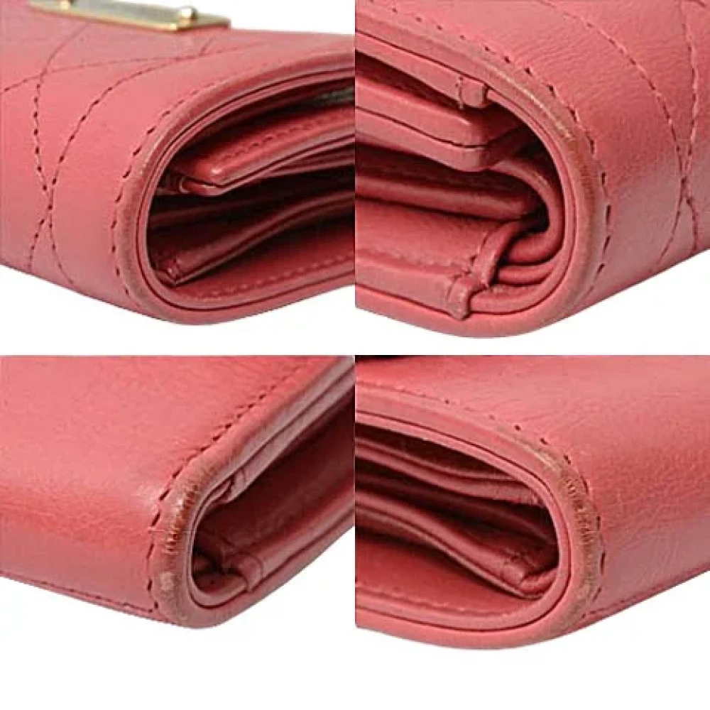 Chanel Vintage Pre-owned Leather wallets Pink Dames