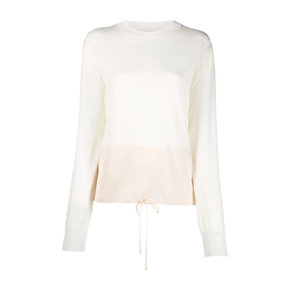 Jil Sander Women's Beige Sweater Cn Ls