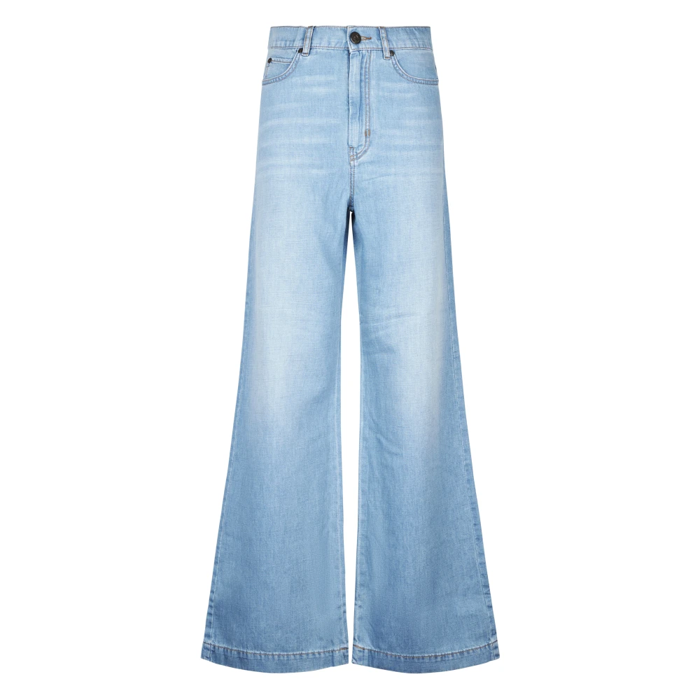 Max Mara Women's Blue Wide Jeans, 2XS, Weekend Jeans