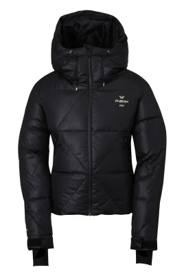 Svart Diamond Quiltad Jacka
